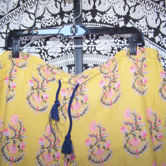 World Market Side Slit Drawstring Waist Pants Sz S/M - Picture 3 of 6